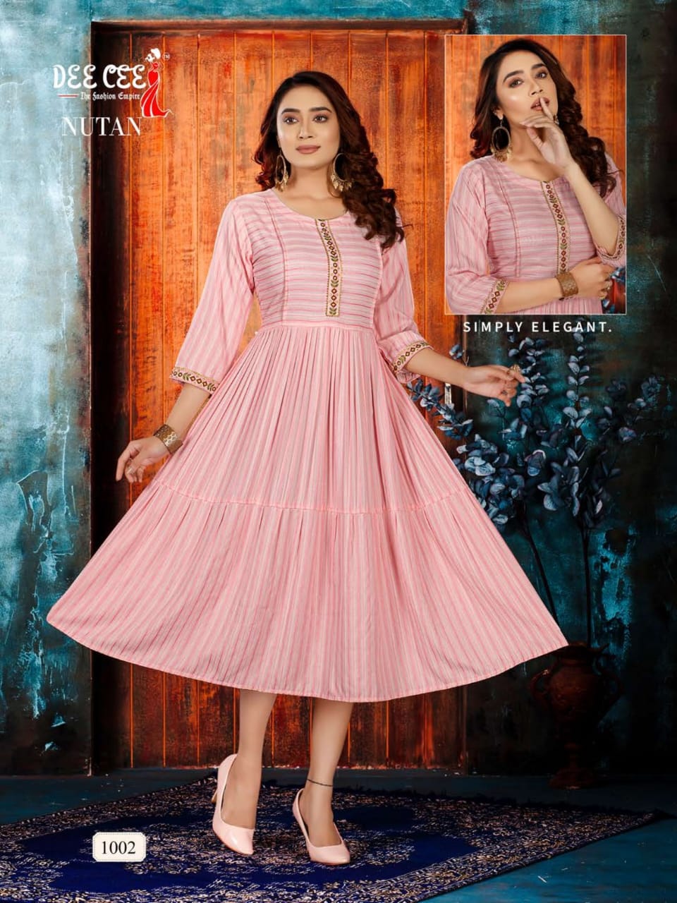 Deecee Nutan Fancy Ethnic Wear Wholesale Designer  Kurtis
